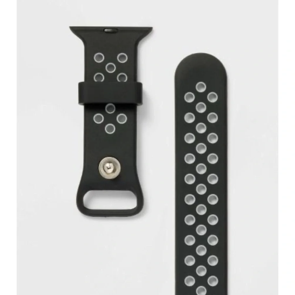 All in Motion Black Grey Apple Watch Bands